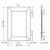 Фасад сборный под 45° с филенкой 16-22 мм, клен без покрытия. - small