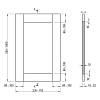 Фасад сборный под 90° с филенкой 16-22 мм, бук без покрытия. - small