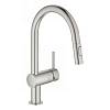 Смеситель Vento Dual Spray, супер сталь Grohe (30438DC0) - small