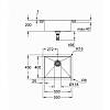 Мийка кухонна K700U, нерж.сталь, прямокут., без крила, 550x450x200мм, нержавіюча сталь Grohe (31574S, купити в Україні - фото №11 - small
