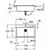 Мийка кухонна K700, граніт, прямокут., без крила, 780x510x220мм, чорний граніт Grohe (31652AP0), замовити - фото №7 - small
