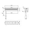 VersaFRAME Розетковий блок, 3 розетки  + 1 USB, порт 5В(А+С) , 110-220В, 16A, IP20, чорний мат, фото - фото №5 - small