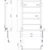 Электрический полотенцесушитель Классик F НР-ITR К, 800х530х75мм, золото Mario (2.3.0703.10.G), в Украине - фото №4 - small