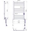 Электрический полотенцесушитель Чикаго-ITR К, 800х500х80мм, золото Mario (2.2.2101.03.G), в Украине - фото №4 - small