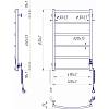 Электрический полотенцесушитель Классик НР-I, 800x530x85мм, белый глянец Mario (2.3.0115.10.WG), купить - фото №2 - small