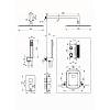 Душевый набор Box с термостатом, верхний душ, лейка, скрытый монтаж, хром Deante (BXYZ0ECT), купить - фото №2 - small