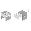 Комплект для шухляди Muller Box profi line 3D L=350 Н=95 (+1 релінг) білий, недорого - фото №3 - small