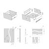 Комплект для шухляди Muller Box profi line 3D L=500 Н=127 (+1 релінг) білий, недорого - фото №3 - small