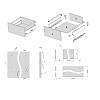 Комплект для ящика Muller Box profi line 3D L=500 Н=95 (+1 рейлинг) антрацит, недорого - фото №3 - small
