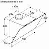 Настінна витяжка чорна DWK64PJ60T Bosch, ціна - фото №6 - small
