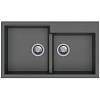 Мийка граніт Navio 86x50x20 Beton Fabiano - small