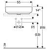 Умивальник на стільницю VariForm 55х40 см, Geberit {500.774.01.2), фото - фото №5 - small