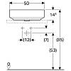 Умивальник на стільницю VariForm 50х40 см, Geberit {500.775.01.2), фото - фото №5 - small