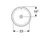 Умивальник вбудований VariForm, 33 см, білий Geberit {500.745.01.2), недорого - фото №3 - small