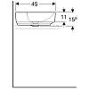 Умивальник на стільницю VariForm 60х45 см, білий Geberit {500.777.01.2), в Україні - фото №4 - small