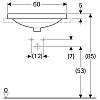 Умивальник накладний VariForm 60х45 см, білий Geberit {500.733.01.2), фото - фото №5 - small