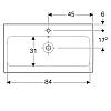 Умивальник підвісний iCon 90х48.5 см, білий Geberit {124090000), ціна - фото №6 - small