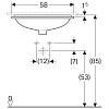 Умывальник встроенный VariForm 50х49 см, белый Geberit {500.767.01.2), фото - фото №5 - small