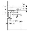 Умивальник підвісний Selnova 56х56 см, кутовий, білий Geberit {501.050.00.5), недорого - фото №3 - small