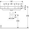 Умывальник подвесной Smyle Square 90х48 см, белый Geberit {500.252.01.1), фото - фото №5 - small