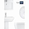 Умывальник подвесной Cube Ceramic 600х490 мм, белый Grohe (3947300H), заказать - фото №7 - small