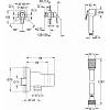 Комплект для гігієнічного душу, хром Grohe (UA11104202), недорого - фото №3 - small