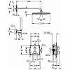 Душова система прихованого монтажу Grohtherm, хром Grohe (34870000) - small