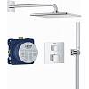 Душевая система скрытого монтажа Grohtherm Cube, хром Grohe (34868000), недорого - фото №3 - small