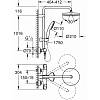 Душевая система Tempesta System 210 с термостатом для настенного монтажа, хром Grohe (26811001) - small