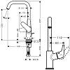 Смеситель для умывальника Focus E 240 с донным клапаном Chrome Hansgrohe (31609000), фото - фото №5 - small
