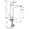 Смеситель для умывальника Focus 190 с донным клапаном Chrome Hansgrohe (31608000), фото - фото №5 - small