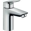Смеситель для умывальника Logis 100 со сливным гарнитуром Chrome Hansgrohe (71100000) - small