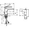 Змішувач Tecturis E 80 CoolStart для умивальника Chrome Hansgrohe (73002000), купити - фото №2 - small