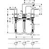 Змішувач для умивальника Talis E на 3 отвори Matt Black Hansgrohe (71733670), недорого - фото №3 - small