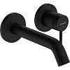 Смеситель Tecturis S 165 для умывальника из стены Matt Black Hansgrohe (73350670) - small