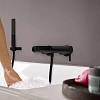 Смеситель для ванны настенный Finoris Matt Black Hansgrohe (76420670), купить - фото №2 - small