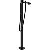 Смеситель для ванны Vivenis напольный Matt Black Hansgrohe (75445670) - small