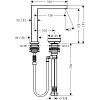 Смеситель Tecturis E 150 CoolStart на 2 отверстия для умывальника Chrome Hansgrohe (73053000), в Украине - фото №4 - small