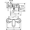 Смеситель для душа Rebris E, Chrome Hansgrohe (72650000), недорого - фото №3 - small