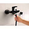 Змішувач для ванни Rebris, Matt Black Hansgrohe (72440670), купити - фото №2 - small