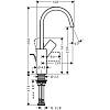 Смеситель для умывальника Vivenis 210 с донным клапаном Chrome Hansgrohe (75030000), недорого - фото №3 - small