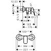 Змішувач Logis для душу, Matt Black Hansgrohe (71600670), купити - фото №2 - small