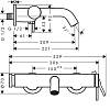 Смеситель Tecturis S для ванной Chrome Hansgrohe (73422000), недорого - фото №3 - small