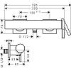 Змішувач Tecturis E для душу Matt Black Hansgrohe (73620670), фото - фото №5 - small