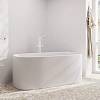 Змішувач для ванни підлоговий Tecturis E Matt White Hansgrohe (73445700), купити - фото №2 - small