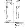 Смеситель для ванны Tecturis S напольный Chrome Hansgrohe (73440000), недорого - фото №3 - small
