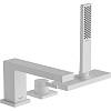 Смеситель на край ванны Tecturis E врезной на 3 отверстия с sBox Matt White Hansgrohe (73443700) - small