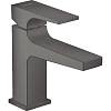 Змішувач для умивальника Metropol 100 з донним клапаном push-open Black Chrome Hansgrohe (32500340) - small