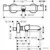 Термостат для ванни Ecostat Comfort DN15 Chrome Hansgrohe (13114000), ціна - фото №6 - small