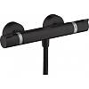 Термостат для душа Ecostat Matt Black Hansgrohe (13116670) - small